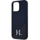 Etui Karl Lagerfeld Silicone Shadow       Metal Initial MagSafe do iPhone 15 Pro czarny