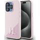 Etui Karl Lagerfeld Silicone Shadow       Metal Initial MagSafe do iPhone 15 Pro różowy
