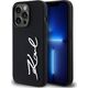 Etui Karl Lagerfeld Silicone Metal        Script Logo do iPhone 14 Pro czarny