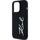 Etui Karl Lagerfeld Silicone Metal        Script Logo do iPhone 14 Pro czarny