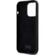 Etui Karl Lagerfeld Silicone Metal        Script Logo do iPhone 14 Pro czarny