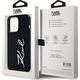 Etui Karl Lagerfeld Silicone Metal        Script Logo do iPhone 14 Pro czarny