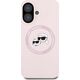 Etui Karl Lagerfeld Silicone Double       Heads And Circle MagSafe do iPhone 16 różowy