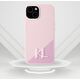 Etui Karl Lagerfeld Silicone Shadow       Metal Initial MagSafe do iPhone 15 różowy