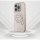 Etui Karl Lagerfeld IML Rhinestones Karl  Head do iPhone 16 Pro Max różowy