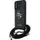 Etui Guess 4G Big Logo Cord Stap          Crossbody do iPhone 16 czarny