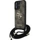 Etui Guess 4G Big Logo Cord Stap          Crossbody do iPhone 16 brązowy