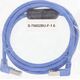 InLine InLine® Patch cable two side down angled, S/FTP (PiMf), Cat.6, 250MHz, PVC, copper, blue, 1.6m, with UL and 1 ferrite