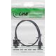 InLine InLine® Patch cable slim, U/FTP, Cat.8.1, TPE halogen-free, black 0.25m