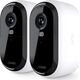 Kamera IP Arlo Arlo Essential 2K outdoor camera, surveillance camera (white/black, set of 2, WLAN, 4 MP)