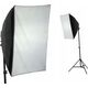 Zestaw studyjny Xrec Zestaw 5w1 Lampa Led 200w (1600w) 3000-6500k + Pilot Softbox 50x70cm Statyw 230cm / Led803