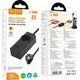 HOCO listwa zasilająca 1 gniazdo + USB A + 3 x Typ C PD QC3.0 3A 67W NS9 2 m czarna