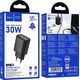 HOCO ładowarka sieciowa USB A + Typ C PD QC3.0 3A 30W N63 czarna