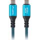 KABEL USB-C M/M USB4 1.5M 240W 8K 60HZ CZARNO-NIEBIESKI LANBERG