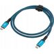 KABEL USB-C M/M USB4 2M 240W 8K 60HZ CZARNO-NIEBIESKI LANBERG