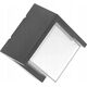 Wall LED outdoor light GTV CANTI, IP65, 4000 K, 12 W, 1000 lm, square, f., 18 x 10.5 x 17.5cm