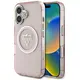 Guess IML Metal Mountain Logo MagSafe Apple iPhone 16 pink
