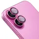 Bizon Glass Snap Lens Apple iPhone 16 / 16 Plus pink frame