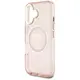 Guess IML Metal Mountain Logo MagSafe Apple iPhone 16 pink
