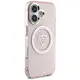 Guess IML Metal Mountain Logo MagSafe Apple iPhone 16 pink