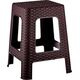 Taboret RATTAN -brąz 28x28x45