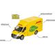 Simba Pojazd Majorette G.S. Mercedes-Benz DHL 12 cm