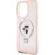 Karl Lagerfeld Karl Lagerfeld KLHMP15LHMRSKCP iPhone 15 Pro 6.1" różowy/pink hardcase Ring Stand Karl&Choupettte MagSafe