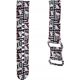 Sourcing Hello Kitty Universal Strap HKUWLSDISK Silicone Heads & Stripes black/black strap 22mm