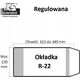 IKS Okładka książkowa reg.R-22 wys. 235mm x obw. 323mm - 345mm p25  cena za 1szt