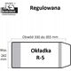 IKS Okładka książkowa reg.R-5 wys. 242mm x obw. 330mm - 355mm p25 IKS cena za 1szt
