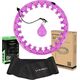 HMS ZESTAW HULA HOP HHW12 VIOLET Z WYPUSTKAMI I OBCIĄŻNIKIEM HMS + PAS BR163 BLACK PLUS SIZE