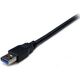 Kabel USB StarTech USB-A - USB-A 2 m Czarny (USB3SEXT2MBK)