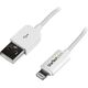 Kabel USB StarTech USB-A - Lightning 1 m Biały (USBLT1MW)