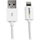 Kabel USB StarTech USB-A - Lightning 1 m Biały (USBLT1MW)