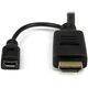 Kabel StarTech HDMI - D-Sub (VGA) + micro USB 0.9m czarny (HD2VGAMM3)