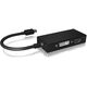 Adapter AV Icy Box DisplayPort Mini - HDMI - D-Sub (VGA) - DVI-I czarny (IB-AC1032)