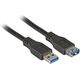 Kabel USB EFB USB-A - USB-A 1 m Czarny (K5237.1)