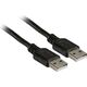 Kabel USB EFB USB-A - USB-A 1 m Czarny (K5253SW.1)