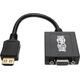 Adapter AV Eaton Tripp Lite HDMI to VGA with Audio Converter Cable Adapter for Ultrabook/Laptop/Desktop PC, (M/F), 6-in. (15.24 cm) - Videoadapter - TAA-konform - HDMI mannlich zu HD-15 (VGA) weiblich - 15.24 cm - Schwarz - 1920 x 1200 (WUXGA) Support