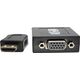 Adapter AV Eaton Tripp Lite HDMI to VGA with Audio Converter Cable Adapter for Ultrabook/Laptop/Desktop PC, (M/F), 6-in. (15.24 cm) - Videoadapter - TAA-konform - HDMI mannlich zu HD-15 (VGA) weiblich - 15.24 cm - Schwarz - 1920 x 1200 (WUXGA) Support