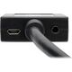 Adapter AV Eaton Tripp Lite HDMI to VGA with Audio Converter Cable Adapter for Ultrabook/Laptop/Desktop PC, (M/F), 6-in. (15.24 cm) - Videoadapter - TAA-konform - HDMI mannlich zu HD-15 (VGA) weiblich - 15.24 cm - Schwarz - 1920 x 1200 (WUXGA) Support