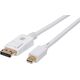 Kabel Techly TECHLY Mini-DisplayPort M auf DisplayPort M Kabel 4K 60Hz weiss  3m