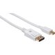 Kabel Techly TECHLY Mini-DisplayPort M auf DisplayPort M Kabel 4K 60Hz weiss 1m