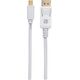 Kabel Techly TECHLY Mini-DisplayPort M auf DisplayPort M Kabel 4K 60Hz weiss 1m