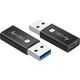 Adapter USB Techly TECHLY Adapter USB-A M auf USB-C F USB 3.0 schwarz