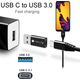 Adapter USB Techly TECHLY Adapter USB-A M auf USB-C F USB 3.0 schwarz