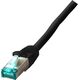 EFB EFB RJ45 Patchkabel S/FTP Cat.6A LSZH einseitig 90Grad gewinkelt 0,25m schwarz