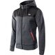 IQ Męska bluza IQ SARIN 11540-BLK ME/BLK/S O black melange/black/spicy orange rozmiar S