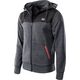 IQ Męska bluza IQ SARIN 11540-BLK ME/BLK/S O black melange/black/spicy orange rozmiar S