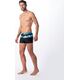 AquaWave Męskie bokserki kąpielowe Aquawave Tahu black/sea print rozmiar M